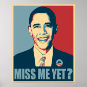Obama Miss mich noch? Poster (Vorne)