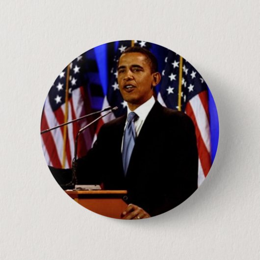 Obama mit Flaggen Button (Vorderseite)