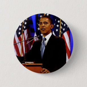 Obama mit Flaggen Button