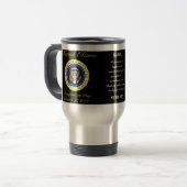 Obama mit Kennedy - Kaffee-Tasse Reisebecher (Vorderseite Links)