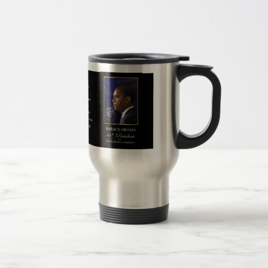 Obama mit Kennedy - Kaffee-Tasse Reisebecher (Rechts)