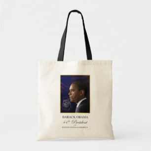 Obama mit Präsidenten Kennedy Portrait - Tragetasche