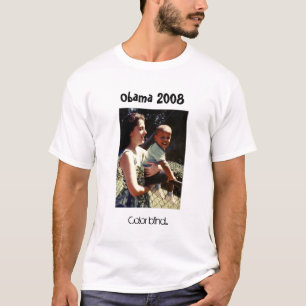 Obama mit seiner Mutter, färben blind…, Obama 2008 T-Shirt