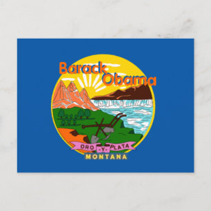 Obama Montana Postcard Postkarte