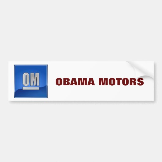 OBAMA-MOTOREN AUTOAUFKLEBER (Vorne)