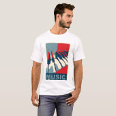 Obama-Musik-Shirt T-Shirt (Vorne ganz)