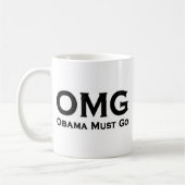 Obama muss Antigehen Obama Kaffeetasse (Links)