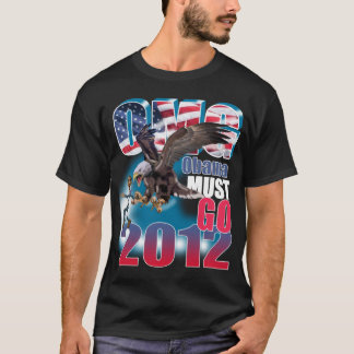 Obama muss gehen politisches T-Shirt 2012