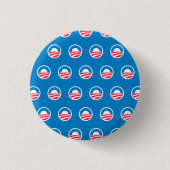 Obama-Muster-Knopf Button (Vorderseite)