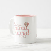 Obama-Mutter 2012 Gang Zweifarbige Tasse (Vorderseite Links)