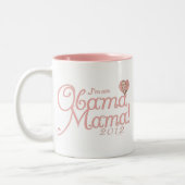 Obama-Mutter 2012 Gang Zweifarbige Tasse (Links)