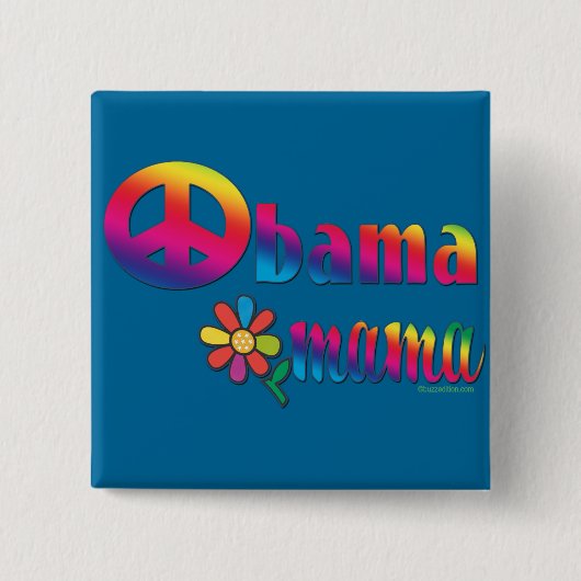 Obama-Mutter Button (Vorderseite)