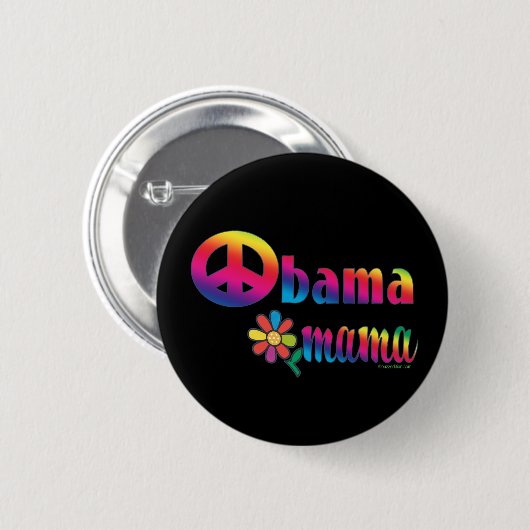Obama-Mutter Button (Vorne & Hinten)