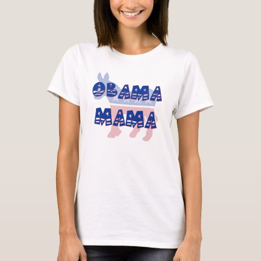 Obama-Mutter Demokrat T-Shirt (Vorderseite)