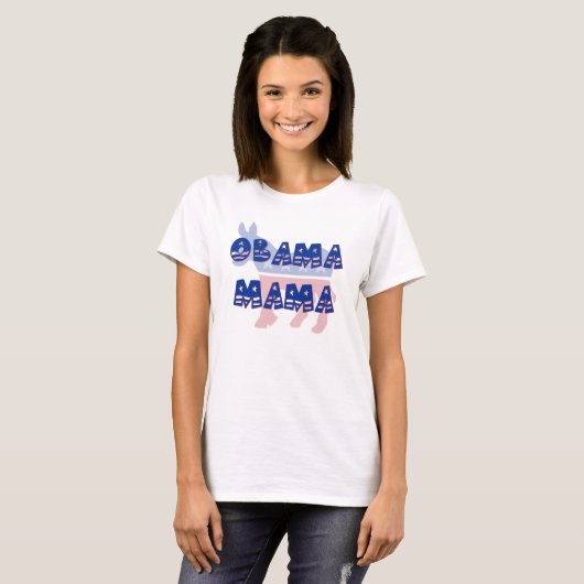 Obama-Mutter Demokrat T-Shirt (Vorne ganz)