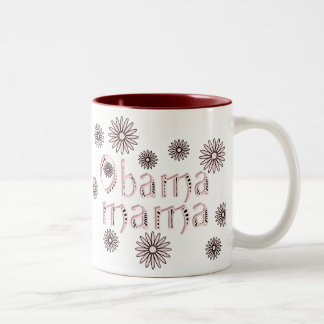 Obama-Mutter Personalize Name Flowers Mug Zweifarbige Tasse