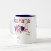 Obama-Mutter Zweifarbige Tasse (Vorderseite Links)