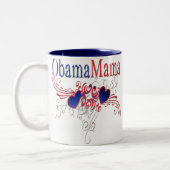 Obama-Mutter Zweifarbige Tasse (Links)