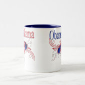 Obama-Mutter Zweifarbige Tasse (Mittel)