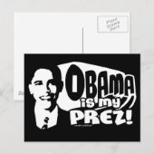 Obama My Prez Post Cards Postkarte (Vorne/Hinten)