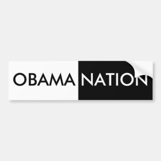 Obama-Nation Autoaufkleber
