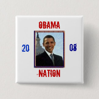 Obama, Nation, Button