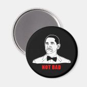 Obama nicht böse Mammutwut konfrontiert Comic Magnet (Vorderseite/Rückseite)