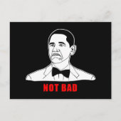 Obama nicht böse Mammutwut konfrontiert Comic Postkarte (Vorderseite)