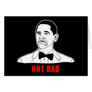 Obama nicht schlechtes meme Raserei-Gesichts-Comic