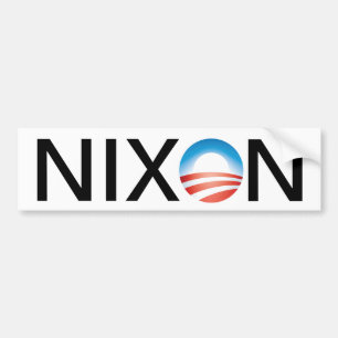 Obama=Nixon Autoaufkleber