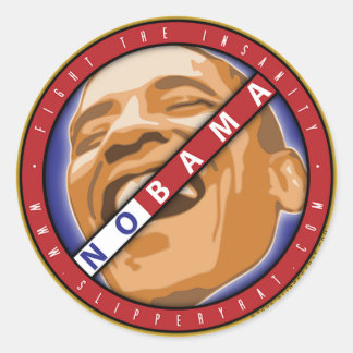 Obama "Nobama"-Sticker Runder Aufkleber