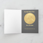 Obama Nobel Prize Card Feiertagskarte (Innenseite)
