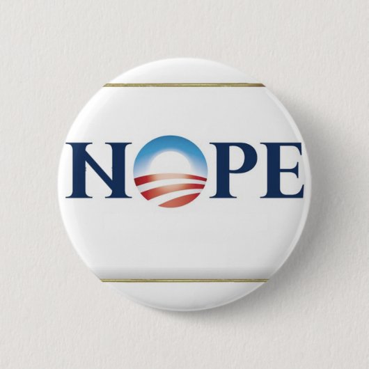 Obama Nope Button (Vorderseite)