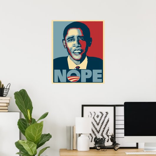 Obama Nope Poster (Heimbüro)