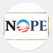 Obama NOPE Stickers (Vorderseite)