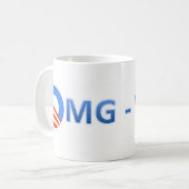 Obama O - OMG-WTF Kaffeetasse (Vorderseite Links)