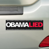 OBAMA - OBAMA LAG AUTOAUFKLEBER (Auf Auto)