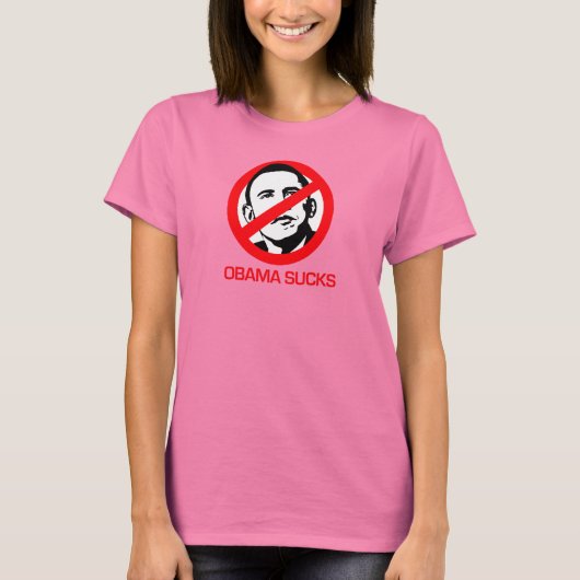 Obama - Obama Sind zum Kotzen T-Shirt (Vorderseite)