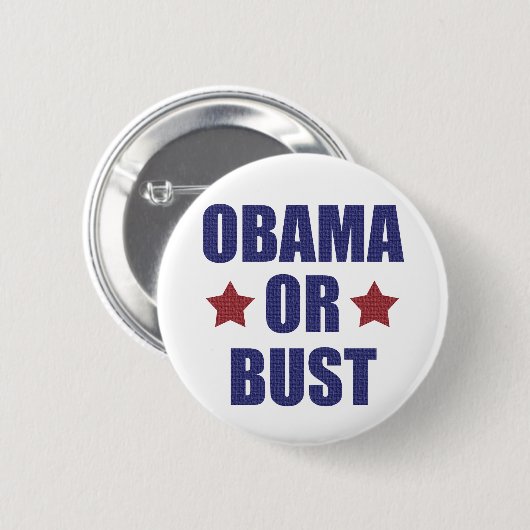 Obama oder Fehlschlagknopf Button (Vorne & Hinten)