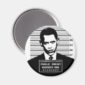 Obama - Öffentlicher Feind Nummer eins Magnet (Vorderseite/Rückseite)