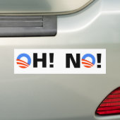 Obama OH-! NEIN! Autoaufkleber (Auf Auto)
