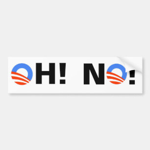 Obama OH-! NEIN! Autoaufkleber