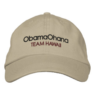 Obama Ohana, Hat Bestickte Kappe