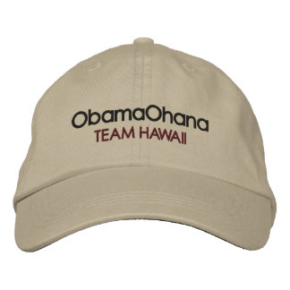 Obama Ohana, Hat Bestickte Kappe