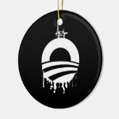 Obama-Ölplattform-Rückseite Keramik Ornament (Links)