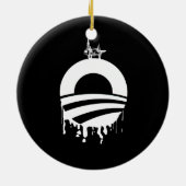 Obama-Ölplattform-Rückseite Keramik Ornament (Hinten)