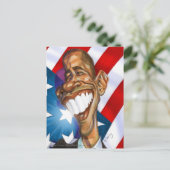 Obama Omage Farbe Postkarte (Stehend Vorderseite)