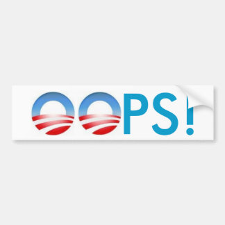 Obama OOPS! Autoaufkleber