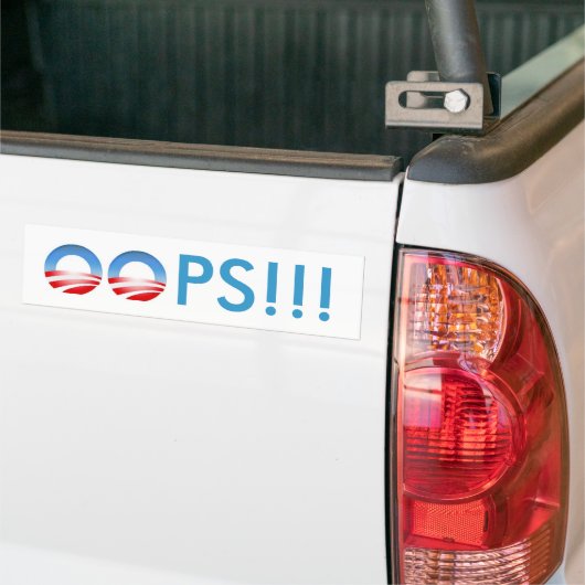 Obama Oops! Autoaufkleber (Auf Lkw)