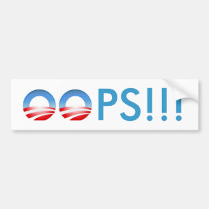 Obama Oops! Autoaufkleber